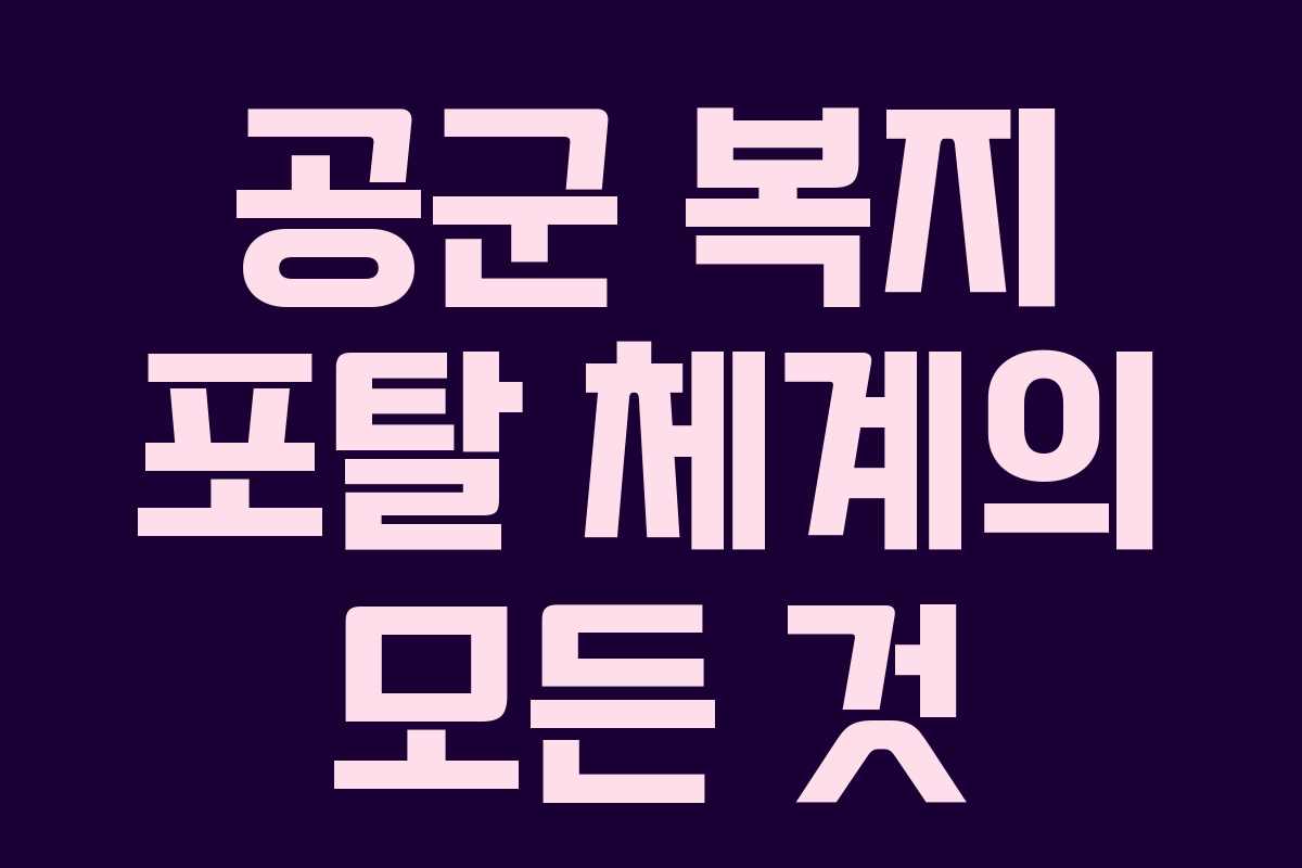 공군-복지-포탈-체계의-모든-것