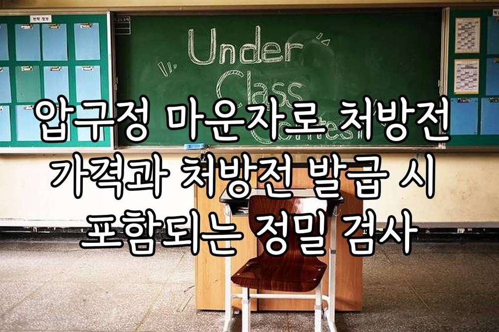 압구정 마운자로 처방전 가격과 처방전 발급 시 포함되는 정밀 검사