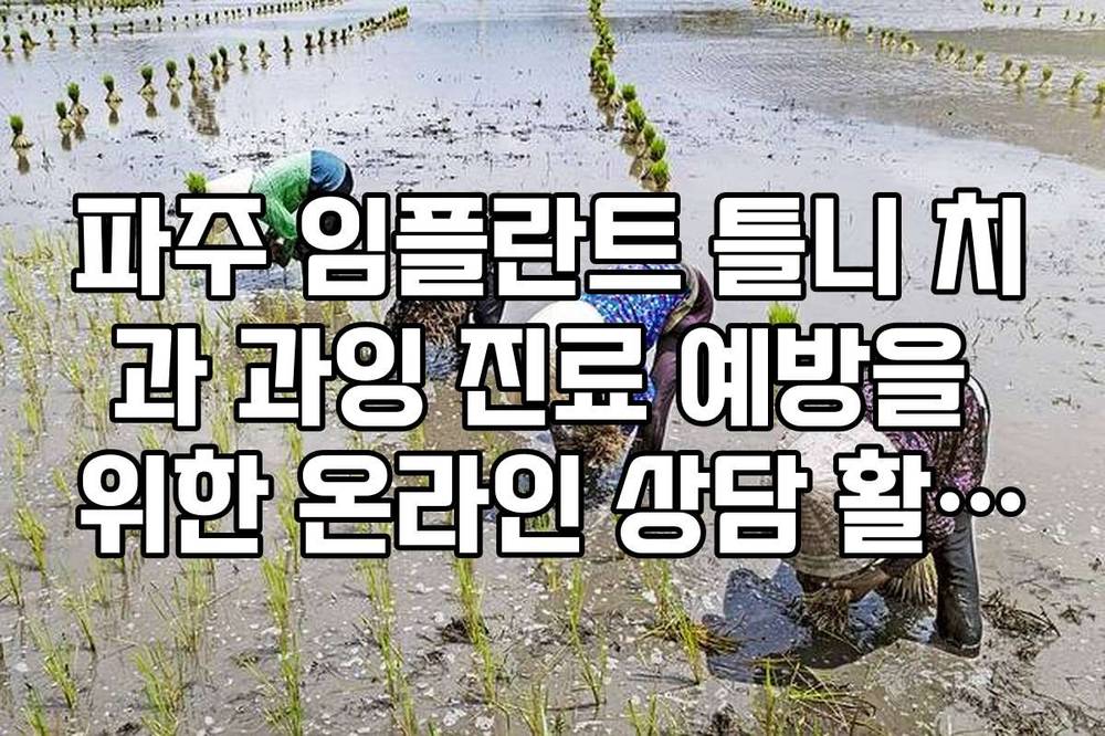 파주 임플란트 틀니 치과 과잉 진료 예방을 위한 온라인 상담 활용법