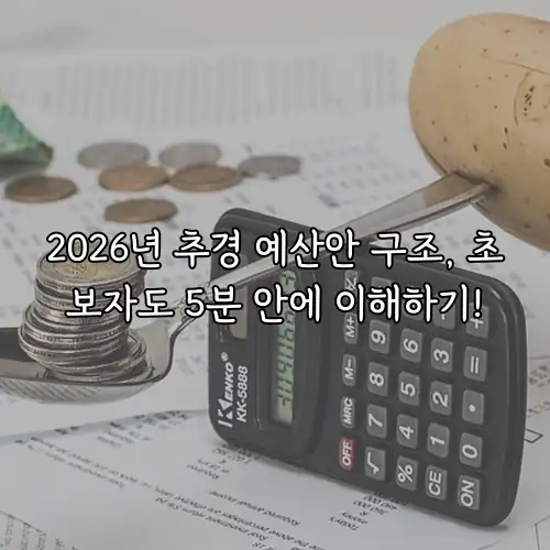 2026년 추경 예산안 구조, 초보자도 5분 안에 이해하기!