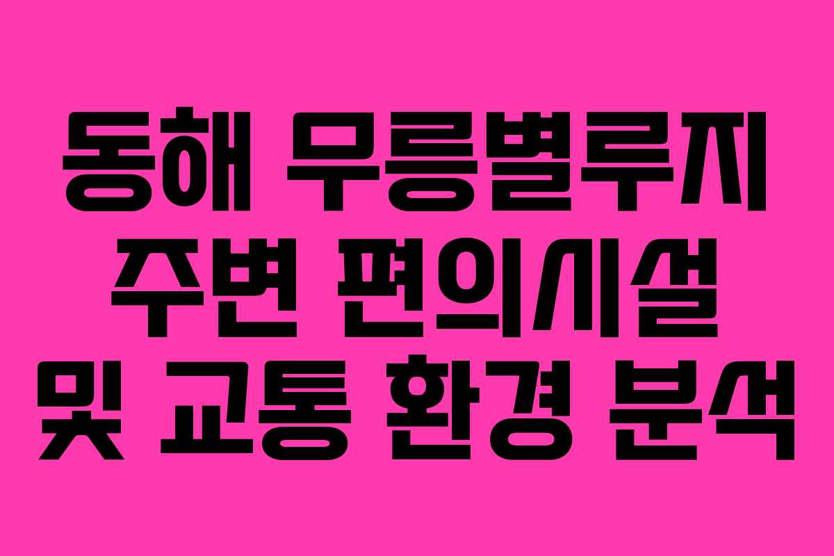 동해-무릉별루지-주변-편의시설-및-교통-환경-분석
