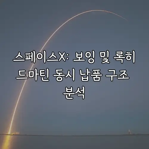 스페이스X: 보잉 및 록히드마틴 동시 납품 구조 분석