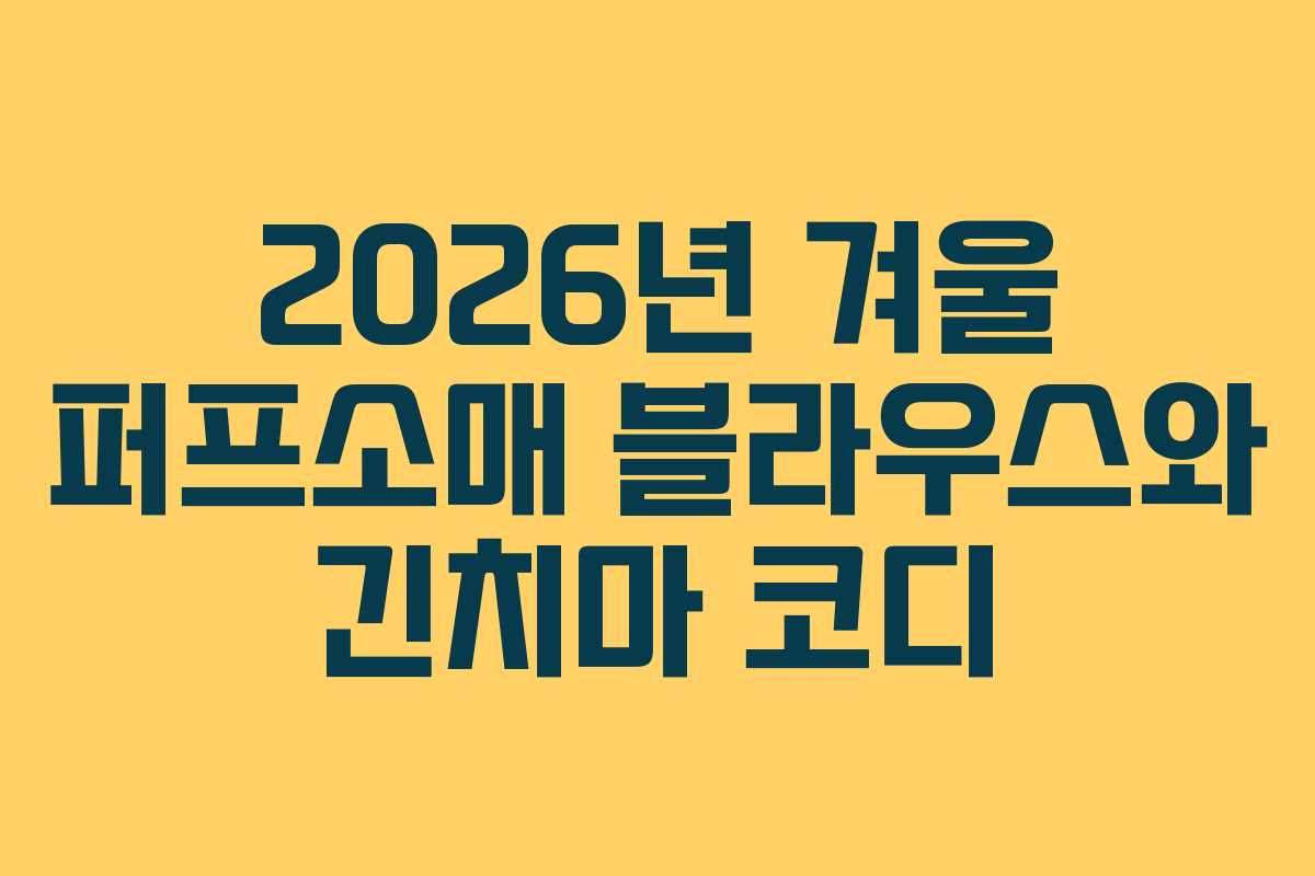 2026년-겨울-퍼프소매-블라우스와-긴치마-코디